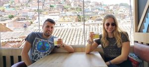 vegan maracuya sour at Chia Vegan Restaurant in Cusco