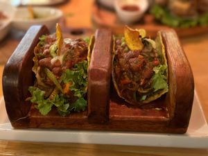 Mixed Tacos at Chia Vegan Restaurant in Cusco