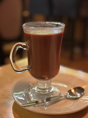 Hot Chocolate at Chia Vegan Restaurant in Cusco