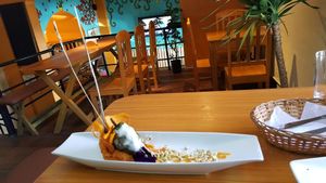 Stuffed pepper at Chia Vegan Restaurant in Cusco