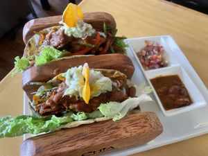 Tacos   at Chia Vegan Restaurant in Cusco