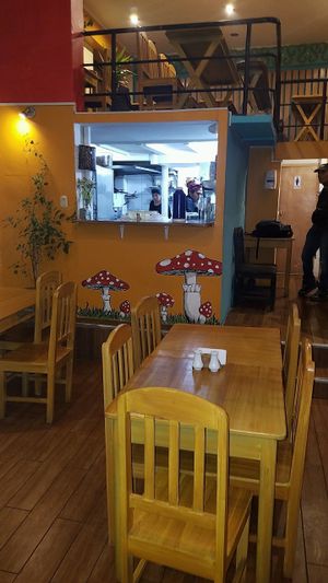 inside at Chia Vegan Restaurant in Cusco