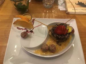 quinoa pudding at Chia Vegan Restaurant in Cusco