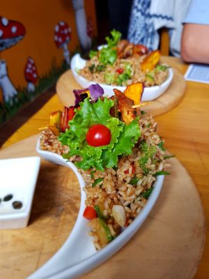 Vegan rice  at Chia Vegan Restaurant in Cusco