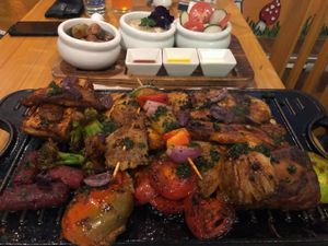 Vegan grill at Chia Vegan Restaurant in Cusco