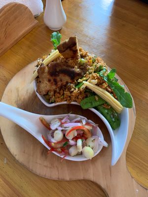 Vegan Paella  at Chia Vegan Restaurant in Cusco