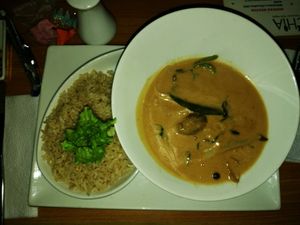 Masaman Curry at Chia Vegan Restaurant in Cusco
