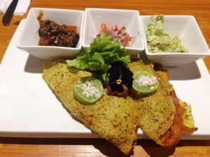 Tacos mixtos at Chia Vegan Restaurant in Cusco