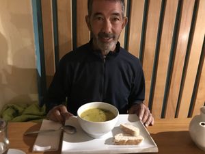 Andean soup at Chia Vegan Restaurant in Cusco