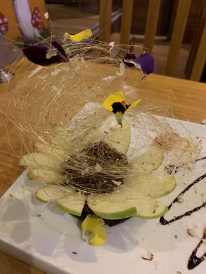 Avocado cacao mouse at Chia Vegan Restaurant in Cusco