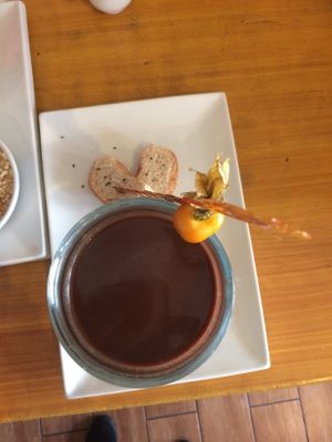 Hot chocolate 😘 at Chia Vegan Restaurant in Cusco