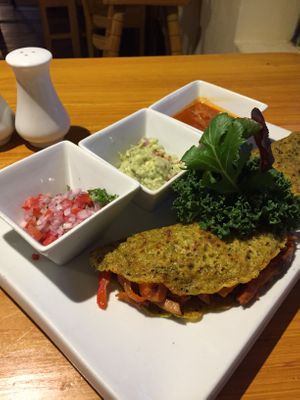 Seitan tacos at Chia Vegan Restaurant in Cusco
