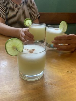 Vegan Pisco Sours  at Chia Vegan Restaurant in Cusco