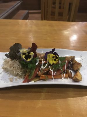 Perfect menu. The best salsa I’ve ever tried haha at Chia Vegan Restaurant in Cusco