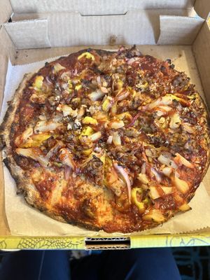 The rustler pizza  at Pizza Luce in Richfield