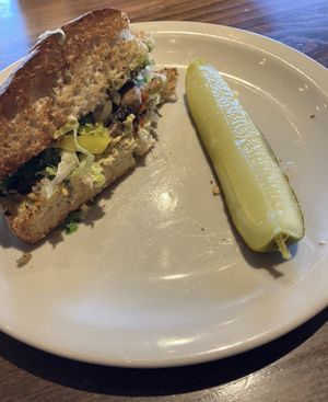 Ultimate Veggie Hoagie veganized (only half as part of the lunch special) at Pizza Luce in Richfield