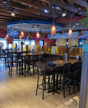 One of the dining areas at Pizza Luce in Richfield