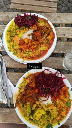 The middle size plate - 8.50 euros at Seerose in Berlin