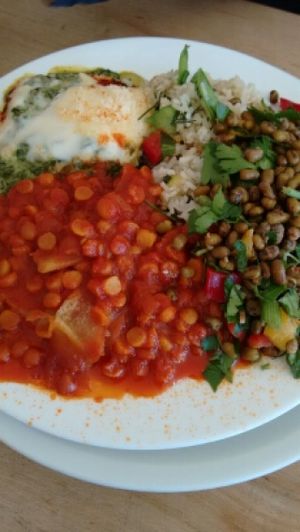 veggie plate at Seerose in Berlin