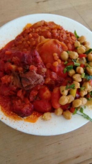 vegan plate at Seerose in Berlin