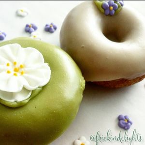 pair of donuts at Frickin' Delights Donuts in Devon