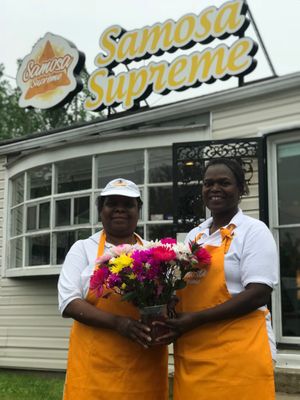 Samosa Supreme Owners at Samosa Supreme in Bowie