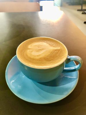 Oat latte  at The Koffee Pot in Manchester