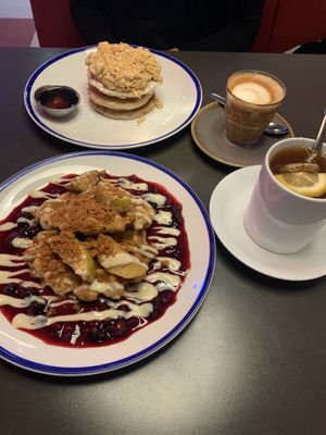 Waffles and pancakes    at The Koffee Pot in Manchester