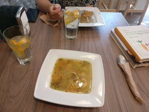 Cucumber soup at Wegemania in Kielce