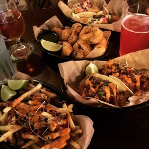 Tacos, cauli-wings and fries washed down with some real ales at El Marchador in Leeds