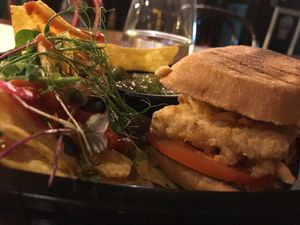 “Chicken” sandwich  at El Marchador in Leeds