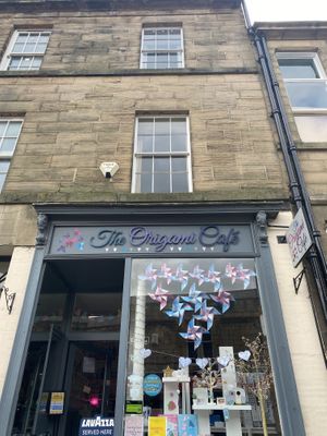 Outside  at The Origami Cafe & Gift Shop in Alnwick