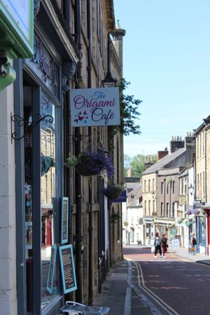 The exterior of the shop. at The Origami Cafe & Gift Shop in Alnwick