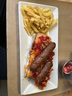 Salchicha vegana  at Cafe Del Fin in Toledo