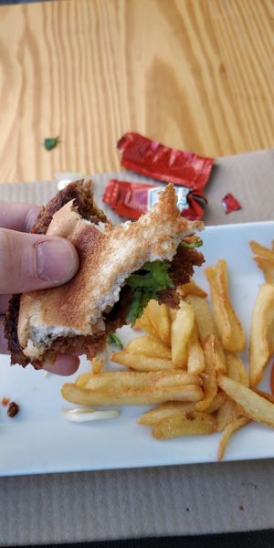 beyond burger ! 😍 at Cafe Del Fin in Toledo