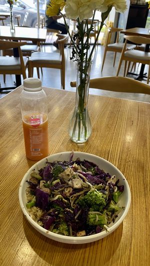 Teriyaki quinoa bowl  at Apple a Day Store & Cafe in Miami Beach