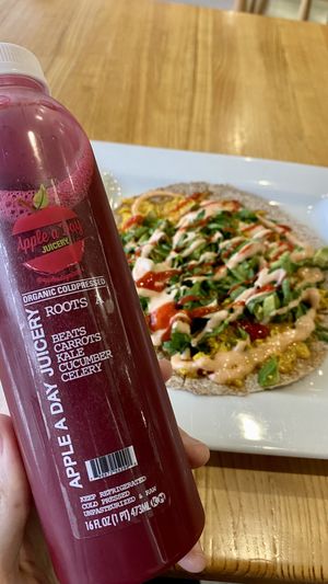 Tofu pizza   at Apple a Day Store & Cafe in Miami Beach