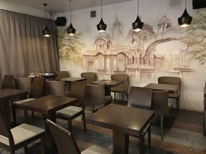 Inside  at Satva Vegetarian Cafe in Moscow