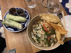 Vegan Spring Rolls and Vegan Pho at Eatnam - Odengatan in Stockholm