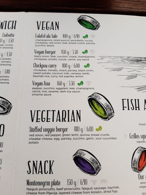 Menu september 2021 at Culture Club Strudla in Podgorica