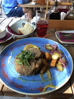 Vegetarian Burger  at Culture Club Strudla in Podgorica