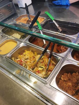 Choice of vegan fillings  at Tortilla in Dartford