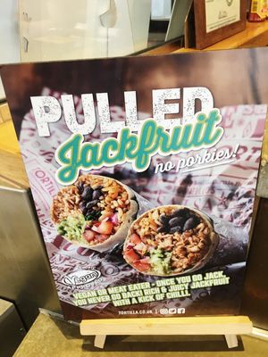 New jackfruit  at Tortilla in Dartford