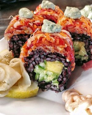 vegan sushi at Torrey Pints in La Jolla