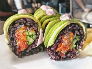 vegan sushi at Torrey Pints in La Jolla