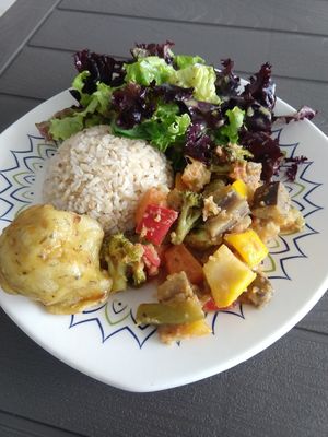 Meal of the day at Mandira in Pereira