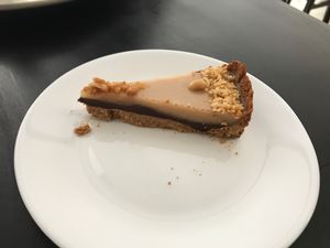 Peanuts pie at Vaca Verde in Sao Paulo