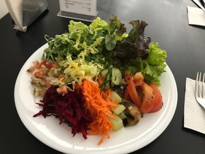 Salads options at Vaca Verde in Sao Paulo