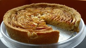 apple cake at Vaca Verde in Sao Paulo