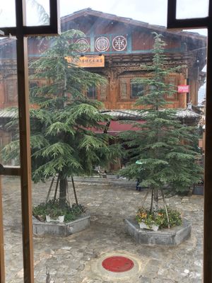 View from the window at The Olive Bistro in Shangri-la